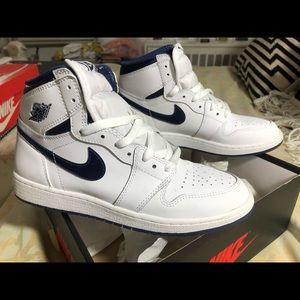 AIR JORDAN 1 RETRO HIGH OG BG 'METALLIC NAVY'
